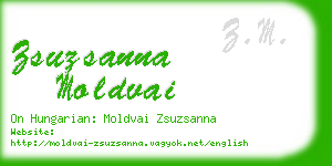 zsuzsanna moldvai business card